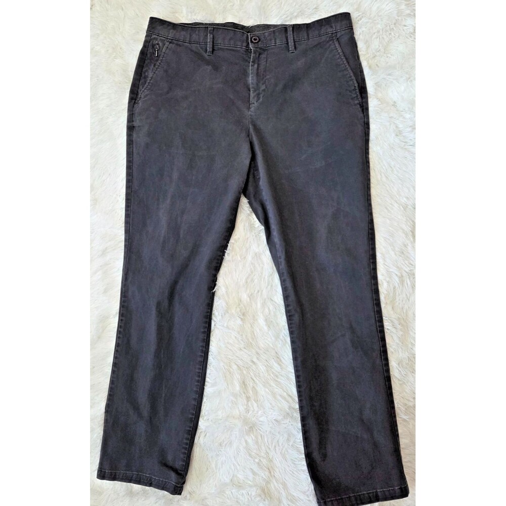 English Laundry Men’s Gray Chino Pants 34x30 Slim Straight Stretch Casual Dress
